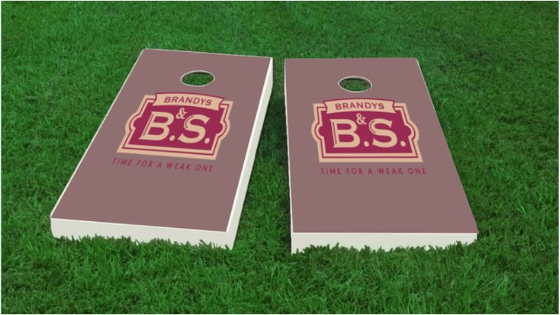 Brandys & B.S. cornhole boards