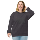 Unisex organic raglan sweatshirt - grey logo