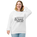 Unisex organic raglan sweatshirt - grey logo