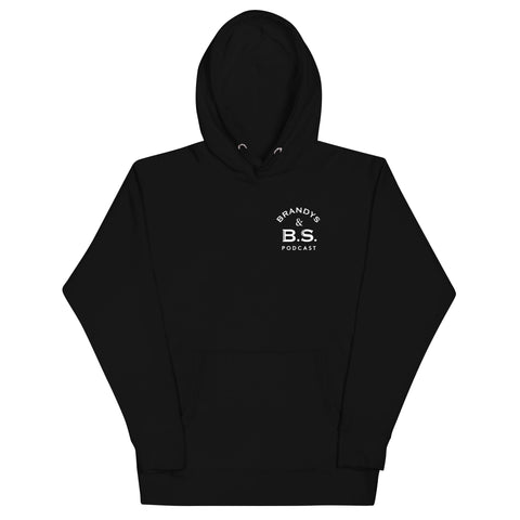 Unisex Hoodie - back & front logo in white